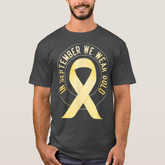 Camiseta Mês De Consciência Do Cancer Infantil Em Setembro