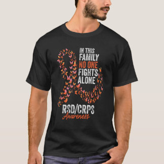 Camiseta Mês de consciência RSDCRPS Borboletas Laranja Fita