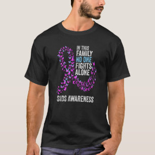 Camiseta Mês de consciência SDS Borboletas rosa e costela a