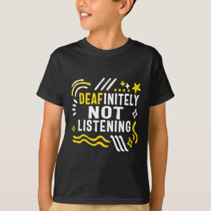 Camiseta Mês de Consciência Sem Ouvir Asl Lang