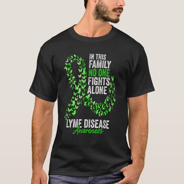 Camiseta Mês de Conscientização da Doença de Lyme Borboleta (Frente)