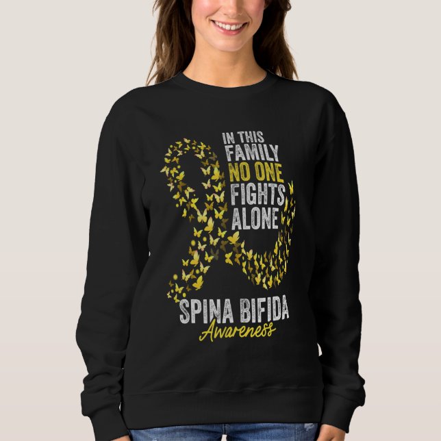 Camiseta Mês de Conscientização da Espinha Bífida Borboleta (Frente)