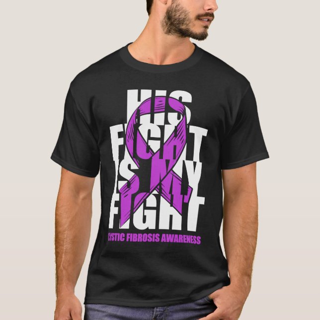 Camiseta Mês de Conscientização da Fibrose Cística Fita Rox (Frente)