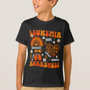 Camiseta Mês de Conscientização da Leucemia Groovy Guerreir