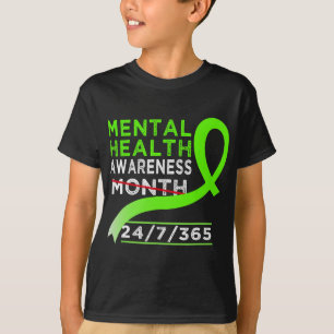 Camiseta Mês de Conscientização da Saúde de Maio Combater o