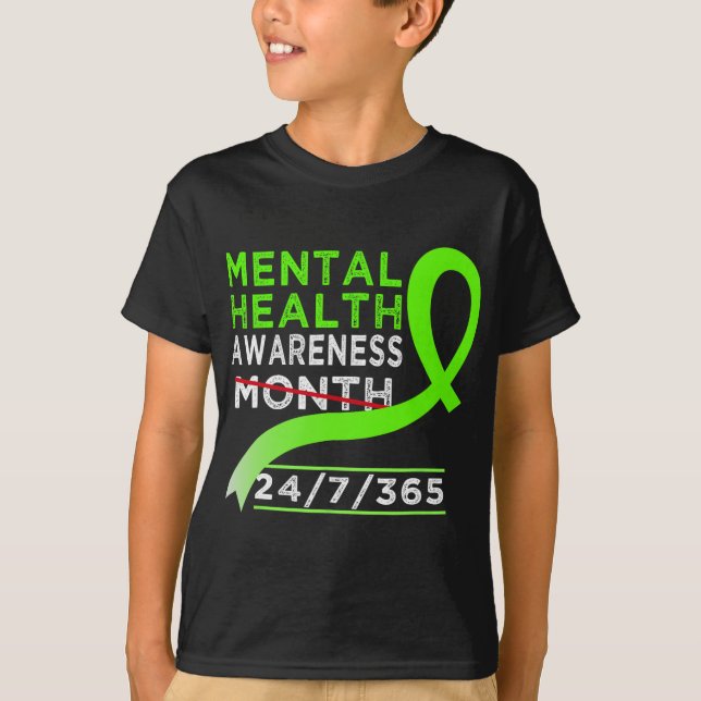 Camiseta Mês de Conscientização da Saúde de Maio Combater o (Frente)