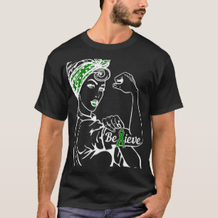 Camiseta Mês de Conscientização da Saúde Mulher Laço Verde 