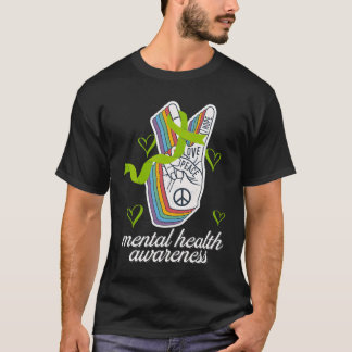 Camiseta Mês de Conscientização da Saúde Tal Amor Paz Posit