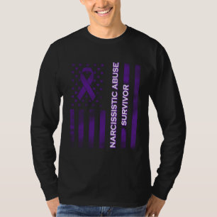 Camiseta Mês de Conscientização do Abuso Narcisista Fita Ro
