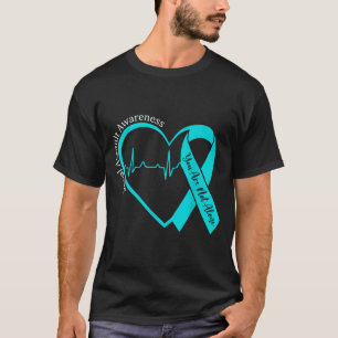 Camiseta Mês de Conscientização do Adulto Ual Apoio à Fita 