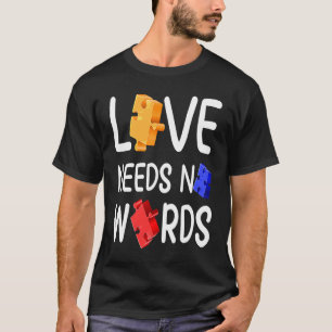 Camiseta Mês de Conscientização do Autismo Amor Sem Palavra