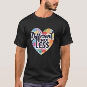 Camiseta Mês de Conscientização do Autismo Apoie Diferente
