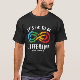 Camiseta Mês de Conscientização do Autismo Apoie É Ok Ser D
