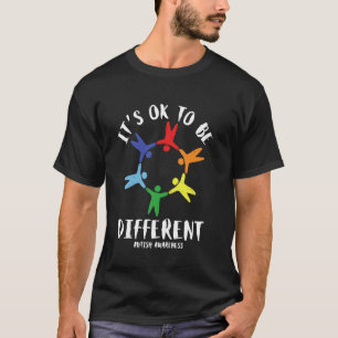 Camiseta Mês de Conscientização do Autismo Apoio É Ok Ser D