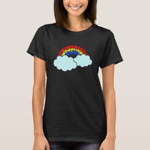 Camiseta Mês de Conscientização do Autismo das Nuvens Arco-