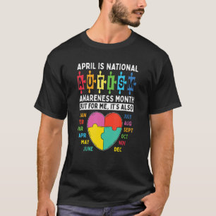 Camiseta Mês de Conscientização do Autismo de Abril Conscie