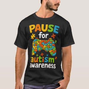 Camiseta Mês de Conscientização do Autismo de Gamer 2025 Cr