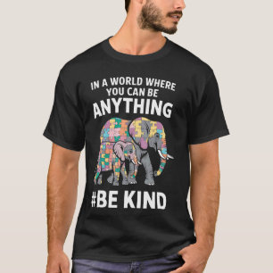Camiseta Mês de Conscientização do Autismo Elefantes Peças