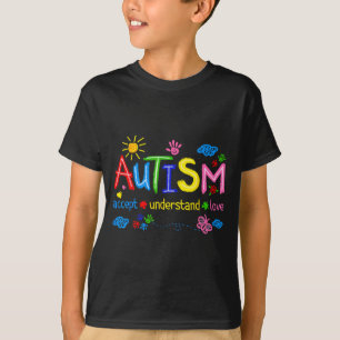 Camiseta Mês de Conscientização do Autismo Nacional Criança
