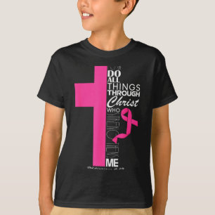Camiseta Mês de Conscientização do Câncer de Mama Guerreiro