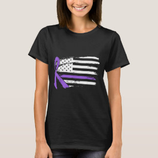 Camiseta Mês de Conscientização do Lúpus Bandeira Americana