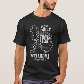 Camiseta Mês de Conscientização do Melanoma Borboletas Fita