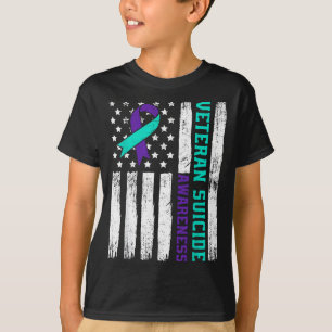 Camiseta mês de conscientização do veterano americano bande