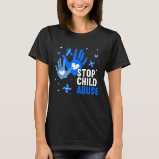 Camiseta Mês de conscientização para prevenção de abuso inf