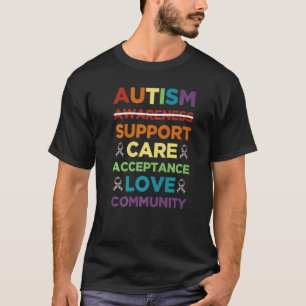 Camiseta Mês de conscientização sobre autismo em crianças p