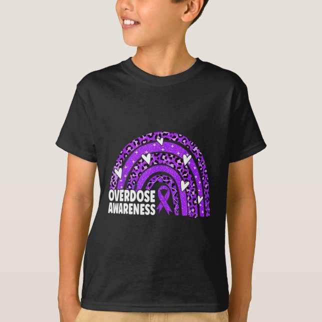 Camiseta Mês de conscientização sobre overdose de arco-íris (Frente)