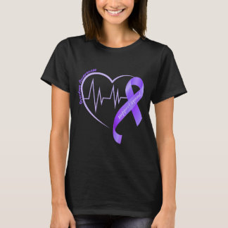 Camiseta Mês de Conscientização sobre Superose Laço Roxo Co