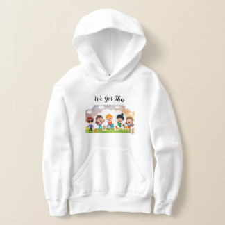 Camiseta Mês de Deficiência com Hoodie de Cães de Serviço