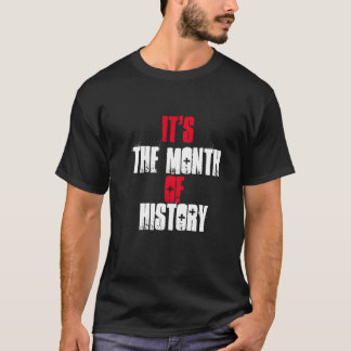 Camiseta mês de história branca