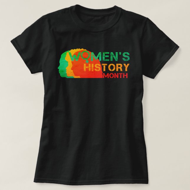 CAMISETA MÊS DE HISTÓRIA DAS MULHERES (Frente do Design)