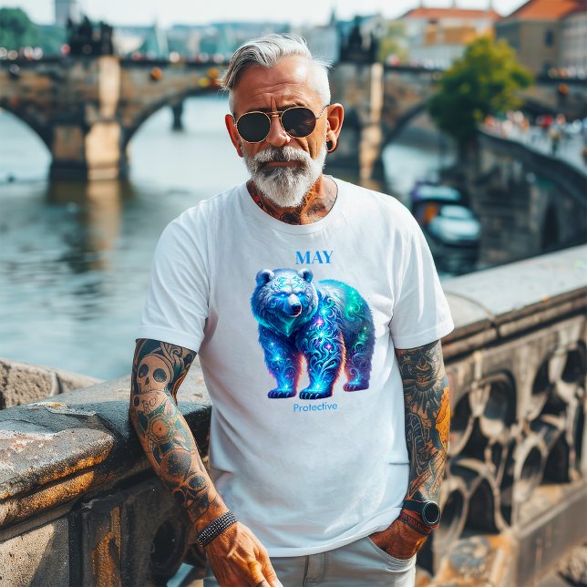 Camiseta Mês de Nascimento do Urso Animal (Criador carregado)