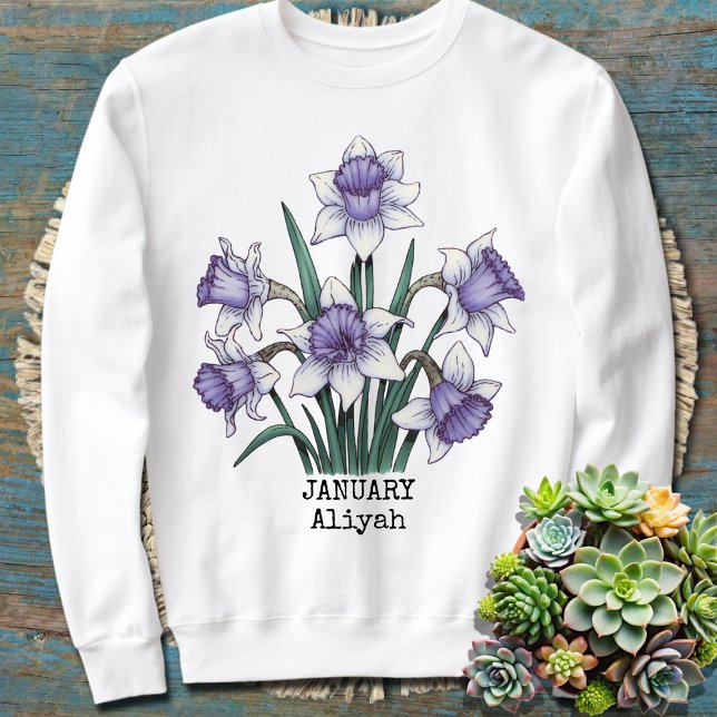 Camiseta Mês de Nascimento Personalizado Mamãe Dotada Avó (Criador carregado)