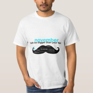 Camiseta *mês de novembro de sensibilização para a saúde do