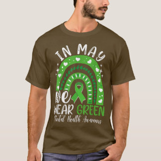 Camiseta Mês de Sensibilização para a Saúde Mental Em Maio 