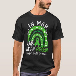 Camiseta Mês de Sensibilização para a Saúde Mental Em Maio 