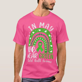 Camiseta Mês de Sensibilização para a Saúde Mental Em Maio 
