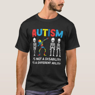 Camiseta Mês do Autismo É Uma Habilidade Diferente  Dabbing
