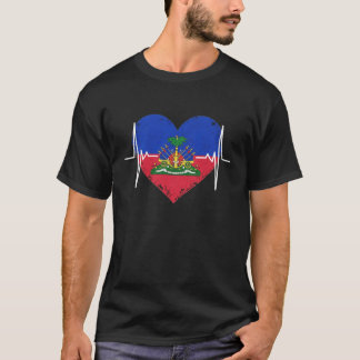 Camiseta Mês do Dia da Bandeira do Patrimônio Haitiano Amor