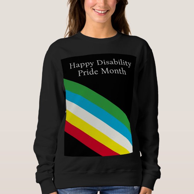 Camiseta Mês do Orgulho da Deficiência Feliz (Frente)