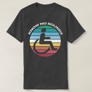 Camiseta Mês do Orgulho de Deficiência - Não Conheça Limite