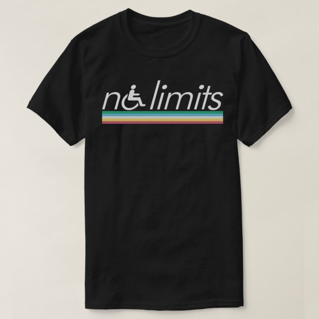 Camiseta Mês do Orgulho de Deficiência - Sem Limites (Frente do Design)