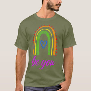 Camiseta Mês do Orgulho LGBT Seja você Gay Lésbica Arrastar