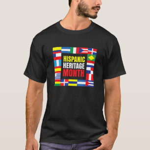 Camiseta Mês do Patrimônio Hispânico para todas as contribu