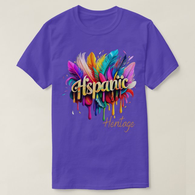 Camiseta Mês do Patrimônio Nacional Hispânico (Frente do Design)