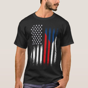 Camiseta Mês do Patrimônio Tcheco Americano Tchéquia Patrio