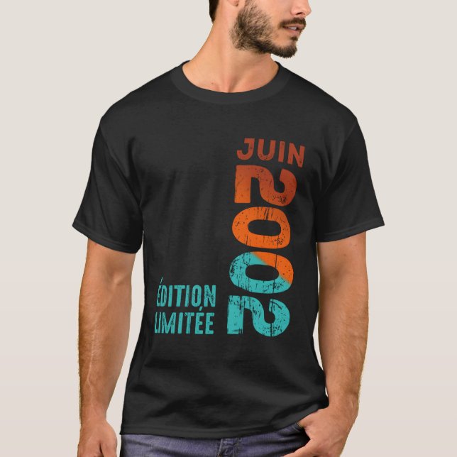 Camiseta Mês junho 2002 Ano 2002 2002 Desde 2002 2002 (Frente)